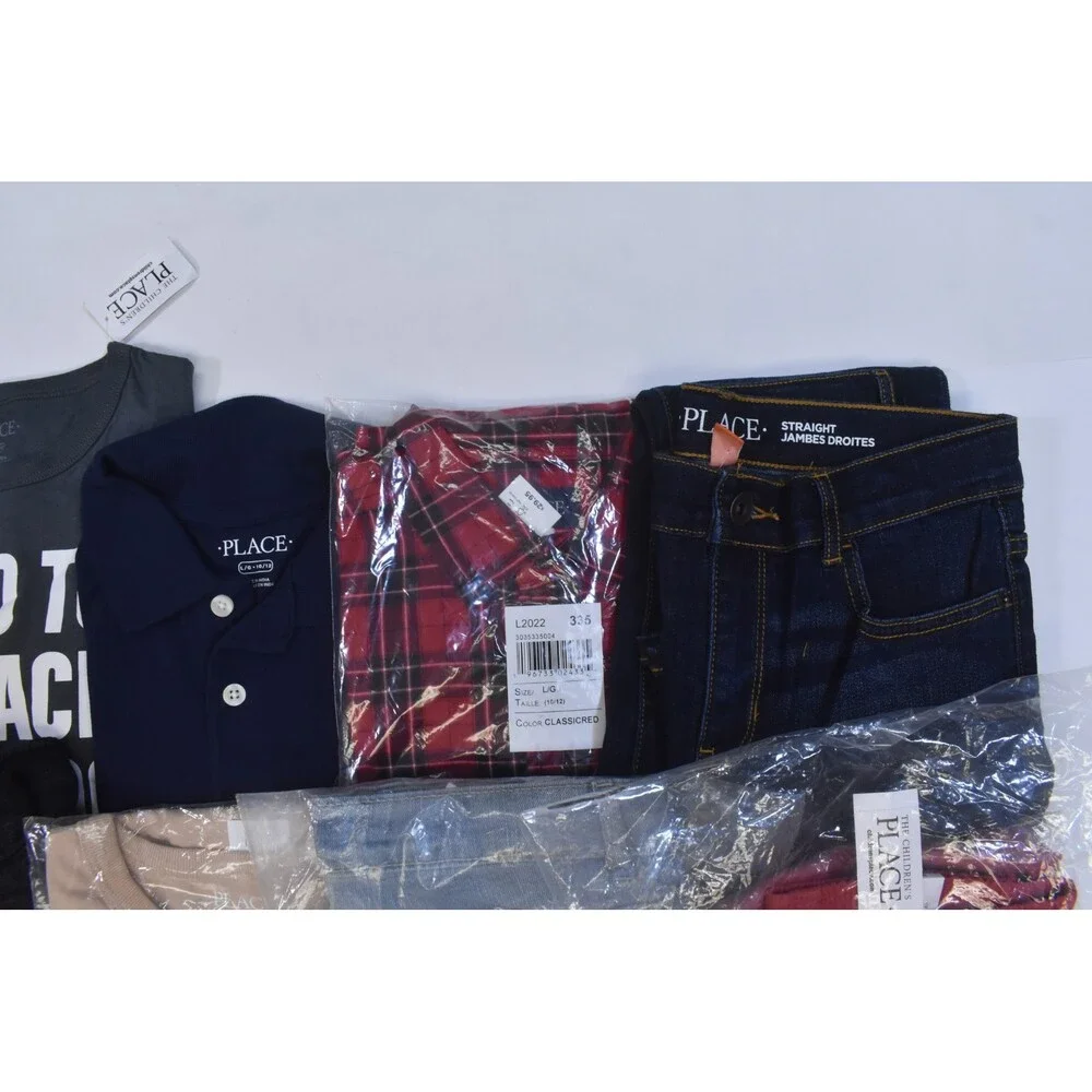 The Childrens Place Bulk Lot Of 10 Boys Size Large 10/12 Mix Season Tops Bottoms